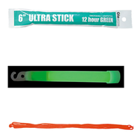 Chemical Light Stick, Glow Stick, 6", 150mm, Green, Each Each