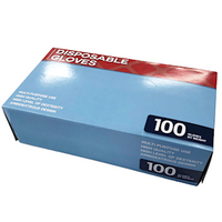 Economy Latex Gloves, Recyclable, Powder Free, Long Cuff, 30cm, Large, Cream Colour, 7.0 grams, Non Therapeutic Use, 100 Pieces/Box