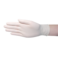 Skin Shield Latex Examination Gloves, Powder Free, AS/NZ, Biodegradable, Polymer Coated, Textured, HACCP, Small, Cream, 2 Pieces/Bag Pair