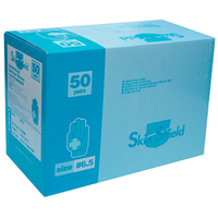 Skin Shield Biodegradable Latex Surgical Gloves, Low Powder, Sterile, Size 6.5, 50 Pairs/Box