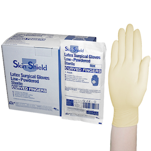 Out of Date, Latex Surgical Gloves, Low Powder, Sterile, Size 7.0, 1 Pair, Big Discount, While Stocks last