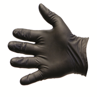 Pro-Val Nitrile Gloves, Powder Free, Disposable, Extra Large, Black, 100/Box Box