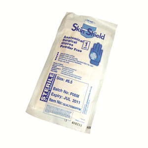 Ni-Tek Nitrile Sterile Exam Gloves Textured Powder Free 290mm Long Cuff, Blue, X-Large 8.5 - 9.0, 1 Pair Pack Bag