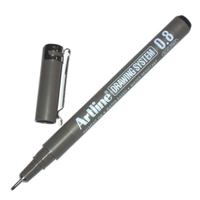 PENS ARTLINE 238 0.8MM DRAW SY. BLACK BOX/12 Box