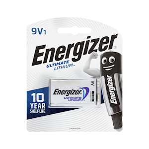 ENERGIZER ULTIMATE LITHIUM 9V BATTERY Each