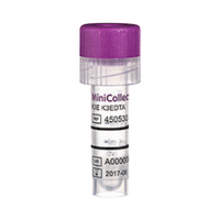 Greiner Bio-One MiniCollect Tube, with K3E K3EDTA, 0.5mL, 13 x 75mm, Lavender Cap, 50 Pieces/Pack Pack