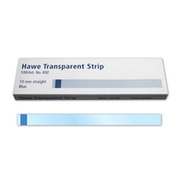 Hawe Transparent Strips, Straight, 100 X 10mm, Blue, 100/Box (Haw692) Box