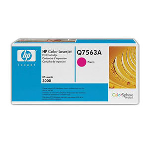 Q7563A HP Magenta Toner CLJ3000 Series (3.5k) Original Brand, Each. Each