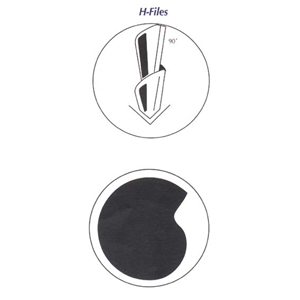 Livingstone H-Files, 28mm, No. 08, Stainless Steel, Colour-Coded, 6/Pack