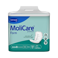 Hartmann Molicare Premium Form, 5 Drops, 1626mL Absorbency, 32 Pieces/Pack Pack