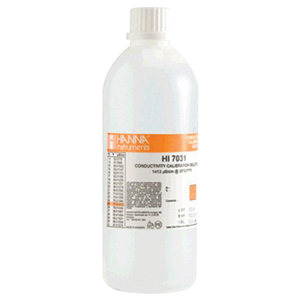 Out of Date, Hanna Conductivity Standard Solution, 1,413 uS/cm EC Value @25degC, 500mL, Each, Price Discounted, While Stocks last Each