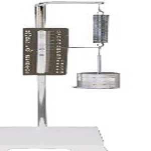 Hooke's Law Apparatus, Mirrored Scale 15 cm, Support Rod 30 cm, Brass Hanger 50 grams Each Each