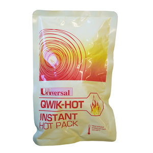Out of Date, Qwik-Hot Instant Hot Pack, 22 x 14cm, Each, Original Unopened Condition, Price Discounted, While Stocks last Each