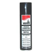 Ventti Premium Universal Butane Gas Refill, 200ml, Each