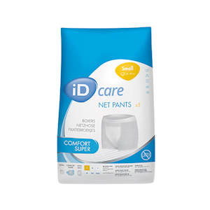 iD Care Fix Comfort Super, 40-80cm, Net Pants, Small, 5 Pieces/Pack, 100 Pieces/Carton