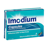 Imodium Loperamide Capsules, 2mg, 8 Pieces/Box Pack