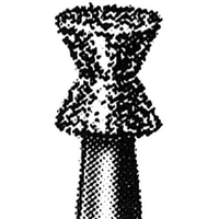 Intensiv 303S Diamond Burs, Squat Double Cone, ISO 32524 #16, Friction Grip, Medium, Each Each