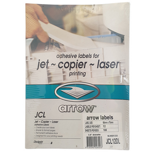 Jac Computer Labels, 68 x70mm, Trio, Self-Adhesive, 1200/Box Box