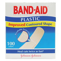 Johnson and Johnson Band-Aid Adhesive Strips, 100/Box Box