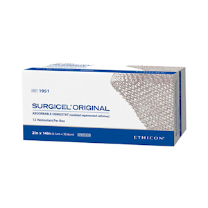 Ethicon Surgicel Original Absorbable Hemostat, 5.1 x 35.6cm, 12/Box Box