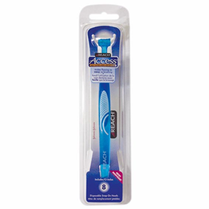 J&J Reach Access Dental Flosser Starter Kit with 8 Heads, Each (F5432) Each