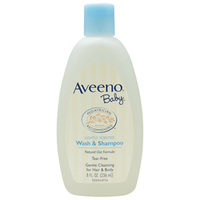 Johnsons & Johnsons Aveeno Baby Wash and Shampoo, 236ml Each