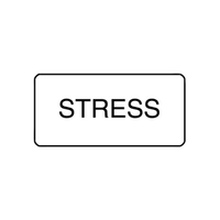 "STRESS" - X-RAY LABEL 500/BOX Box