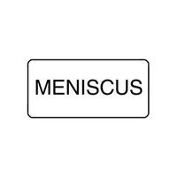 "MENISCUS" - X-RAY LABEL 500/BOX Box