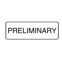"PRELIMINARY" - X-RAY LABEL 500/BOX Box