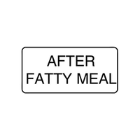 "AFTER FATTY MEAL" - X-RAY LABEL 500/BOX Box