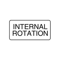"INTERNAL ROTATION" - X-RAY LABEL 500/BOX Box