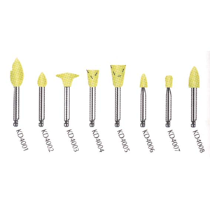 Kenda Composite Microfill Pre-Polishing, No. 4006, 3 x 7mm, Small Point, Right Angle, Yellow, 6/Pack Pack