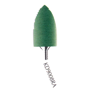 Kenda Technic Polishing, No. 9008, 12.5 x 22mm, Large, Coarse, Point, Right Angle, Green, 6/Pack