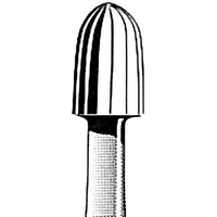 Jet Tungsten Carbide Burs, Trim Egg Friction Grip, 023F, 5/Pack