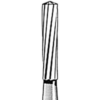 Jet 7572 Tungsten Carbide Burs, Trim Straight Finishing, Friction Grip, 010, Each Each