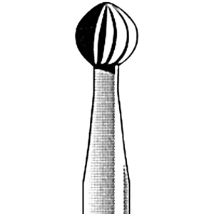 Jet 7 Tungsten Carbide Burs, Round, Friction Grip, 021N, Each Each