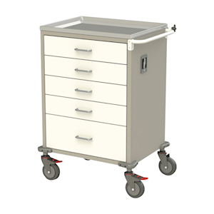 KERRY EQUIP MEDICATION CART 5 DRAWER 635WX485DX1000H Each