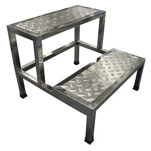 Livingstone Metal Safety Foot Step, Double Step, Heavy Duty, 50L x 40W x 40H cm Each