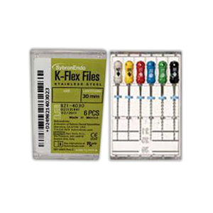 Kerr K-Flex Files, 30mm, No. 90, Stainless Steel, Colour-Coded, 6/Pack
