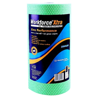 Workforce Xtra Regular Duty Wiper, Green, 34 cm x 65 Metres, 4 Rolls/Carton Carton