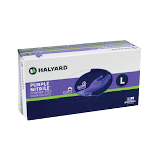 Halyard Purple Nitrile Examination Gloves, Medium, 100 Pieces/Box, 1000 Pieces/Carton Carton