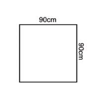 Halyard Basic Utility Drapes Without Fenestration, Sterile, Blue, 90 x 90cm, 120 Pieces/Carton Carton