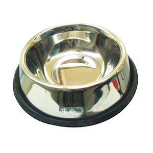 Pet Bowl, 15cm Base Diameter, 200ml, Non-Skid, Stainless Steel, Each Each