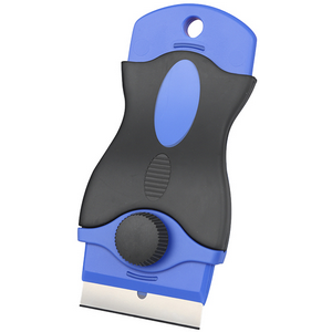 King'sDun Recyclable Plastic Razor Scraper, Includes 5 Recyclable Plastic and 5 Metal Blades, Non-Slip Contour Design, Each Each