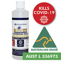 KOVIT Commercial Grade 2 in 1 Sanitiser Cleanser, Kills SARS & COVID-19 Virus & Germs, 500ml, Alcohol Free, TGA White Australia Made Each Each