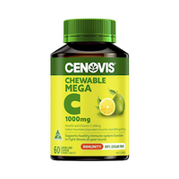 Cenovis Chewable Vit C 1000Mg Lemon, 60 Tabs/Bottle