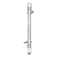 Monash Condenser, Liebig, with Hose Connection, Socket Joint and Cone 24/29, Effective Length: 395mm, Borosilicate Glass, Each Each