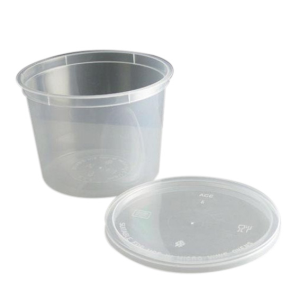 Round Recyclable Plastic Take-Away Container 20Oz/540Ml 500/Ctn Carton
