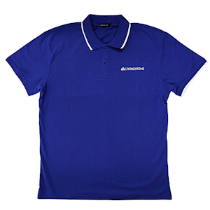 Livingstone Polo T-Shirt, 100pct Cotton, 45+ Thread Count, 220GSM Yarn Weight, Double Extra Large, Navy Blue, Each Each