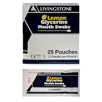Livingstone Lemon Glycerine Mouth Swabs